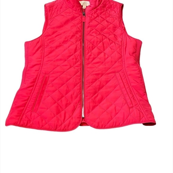 Talbots VEST Knit Patchwork Style Talbots Size Small Petite - Picture 5 of 6